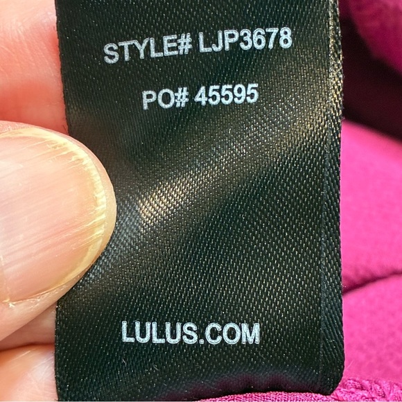 Lulu's Wide Leg Strappy Jumpsuit Size Large  Wedding Semi Formal *Missing Belt - Picture 11 of 11